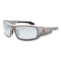 ergodyne Skullerz Odin Safety Glasses, Matte Gray Nylon Impact Frame, Indoor/Outdoor Polycarbonate Lens (50180)