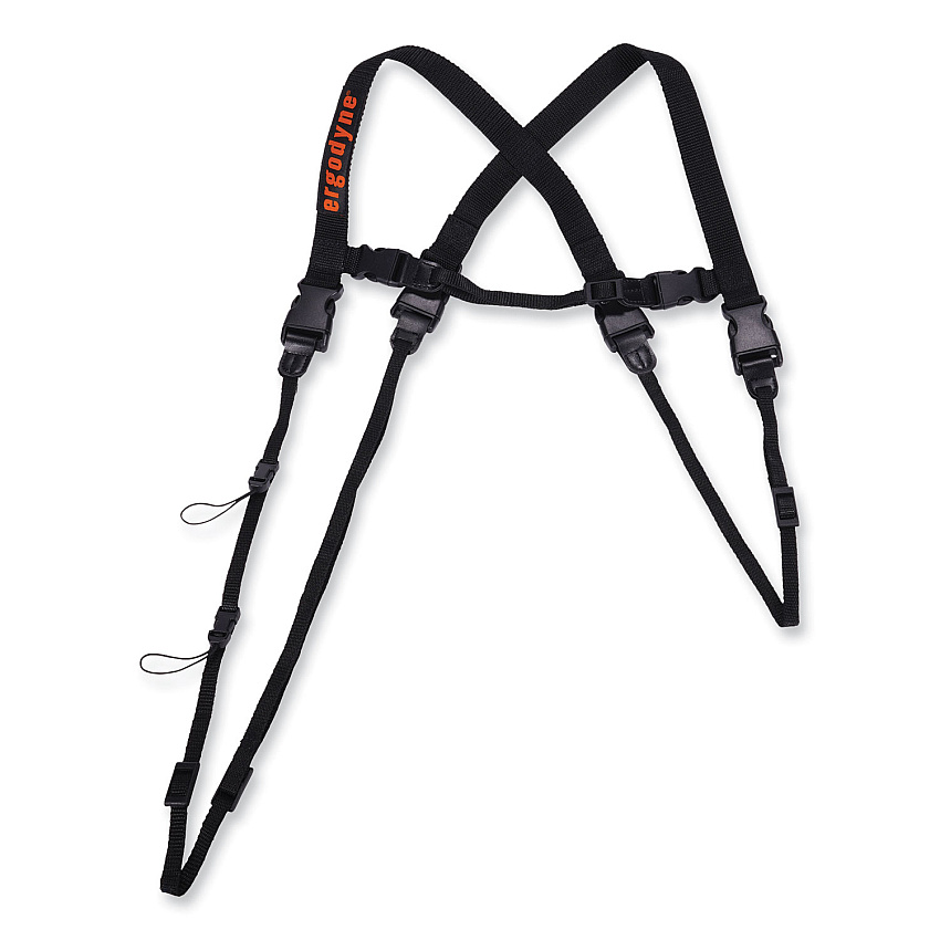 ergodyne Squids 3132 Barcode Scanner Lanyard Harness, X-Large: 23" Arm Strap, 46" Lanyard Strap, Black (19170)