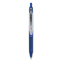 Pilot VBall RT Liquid Ink Roller Ball Pen, Retractable, Fine 0.7 mm, Blue Ink, Blue/White Barrel (26207)