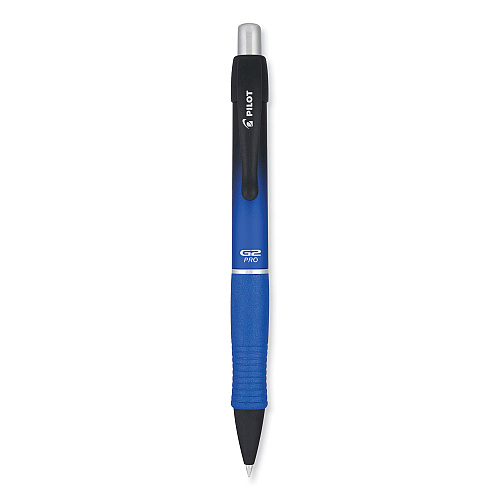 Pilot G2 Pro Gel Pen, Retractable, Fine 0.7 mm, Black Ink, Blue Barrel (31096)