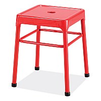 Safco Steel GuestBistro Stool, Backless, Supports Up to 250 lb, 18