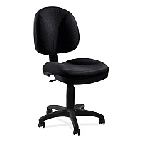 NPS Comfort Task Chair, Supports Up to 300 lb, 19" to 23" Seat Height, Black Seat, Black Back, Black Base (CTC)