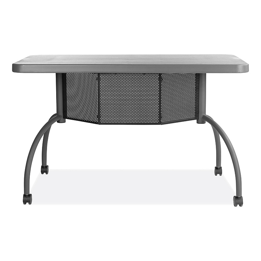 Oklahoma Sound Teacher's WorkPod Desk, 48" x 24" x 30", Charcoal Slate (TWPD)