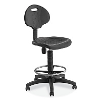 NPS 6700 Series Polyurethane Adj Height Task Chair, Supports 300 lb, 22