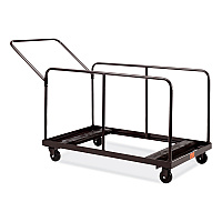 NPS Folding Table Dolly For Round and Rectangular Tables, 660 lb Capacity, 31.25 x 27.75 x 47.5, Brown (DYMU)