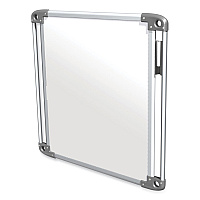 Ghent Nexus Double-Sided Portable Whiteboard Tablet, 27.88x27.88, White Surface, Satin Aluminum Frame (NEX101TM)
