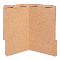 Universal Reinforced Top Tab Fastener Folders, 0.75