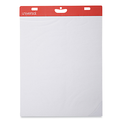 Universal Self-Stick Easel Pad, Unruled, 25 x 30, White, 30 Sheets, 2/Carton (UNV35603)