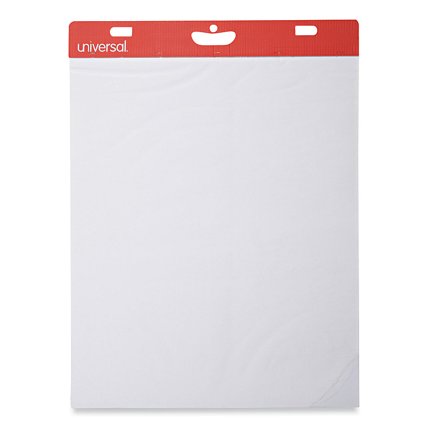 Universal Self-Stick Easel Pad, Unruled, 25 x 30, White, 30 Sheets, 2/Carton (UNV35603)