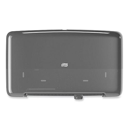 Tork&reg; Jumbo Jr. Toilet Paper Twin Dispenser, 2-Rolls, Black (5555290)