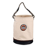 ergodyne Arsenal 5730 Leather Bottom Canvas Hoist Bucket, 150 lb, White (14430)