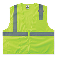 ergodyne GloWear 8210Z Class 2 Economy Mesh Vest, Polyester, Lime, 4X-Large/5X-Large (21059)