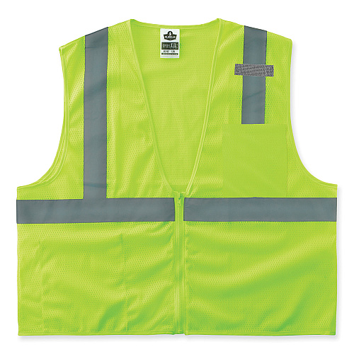 ergodyne GloWear 8210Z Class 2 Economy Mesh Vest, Polyester, Lime, 4X-Large/5X-Large (21059)