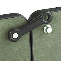 Safco Ganging Connector Set, 4.25 x 1.13 x 0.38, 1 lb, Black (2060BL)