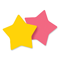 Post-it Die-Cut Star Shaped Notepads, 2.6