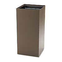 Safco Public Square Recycling Receptacles, 31 gal, Steel, Brown (2982BR)