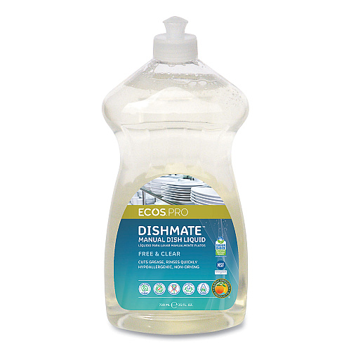 ECOS PRO Dishmate Manual Dish Liquid, 25 oz Bottle (PL97216EA)