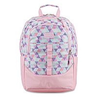 FUEL Geometric Backpack, Fits Device Up to 15.9", 12.5 x 7.63 x 18, Pink/Purple (119250STCL6)