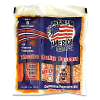 Great Western Products Premium America Popcorn, Butter, 8 oz Pack, 36/Carton (GRE00016)