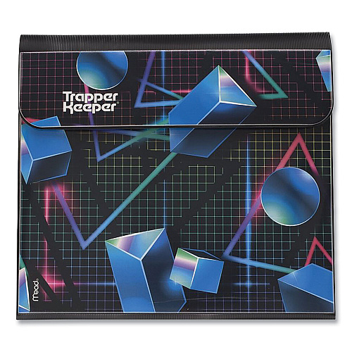 Mead Trapper Keeper 3-Ring Pocket Binder, 1" Capacity, 11.25 x 12.19,  Shapes (260038CQ1ECM) | OfficeCrave.com
