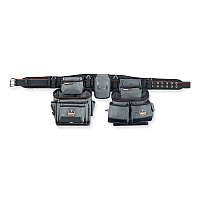 ergodyne Arsenal 5500 28-Pocket Synthetic Tool Rig, Fits Waist 32" to 46", Polyester, Gray (13601)