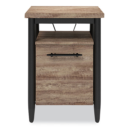 Whalen Thomasville Breslyn One-Drawer Vertical File Cabinet, with Shelf, Letter/Legal, Crosscut Hickory, 16" x 20" x 22.2" (BRDFTV)
