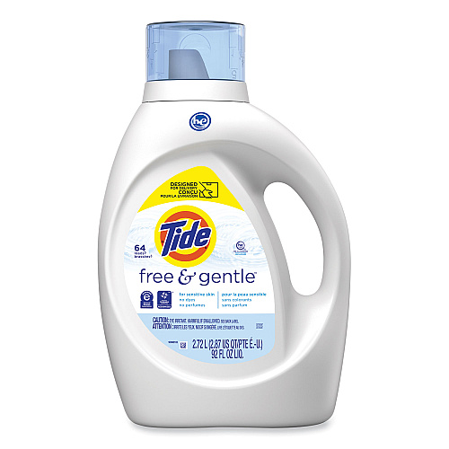Tide&reg; Free & Gentle Liquid Laundry Detergent, 92 oz. Bottle (48871)