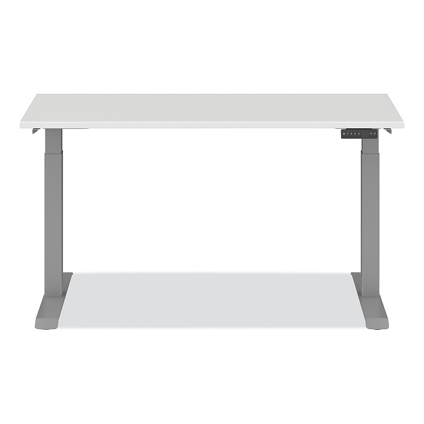 Alera AdaptivErgo Sit-Stand Three-Stage Electric Height-Adjustable Table with Memory Controls, 60 x 24 x 30" to 49", White (ALEHT3SAGBD)