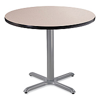 NPS Cafe Table, 36" Diameter x 30h, Round Top/X-Base, Gray Nebula Top, Gray Base (CG13636XD1GY)