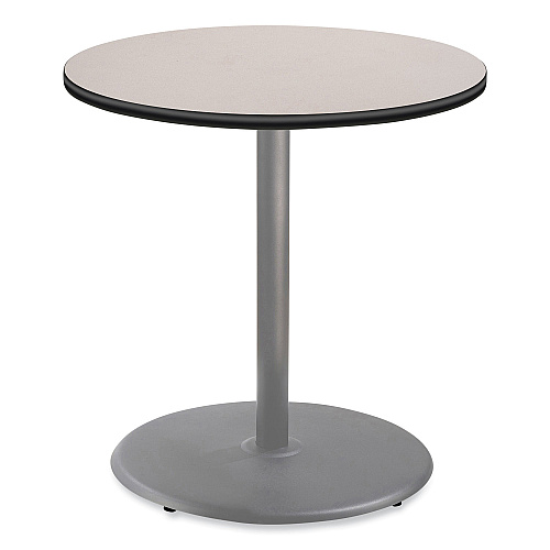NPS Cafe Table, 36" Diameter x 36h, Round Top/Base, Gray Nebula Top, Gray Base (CG13636RC1GY)