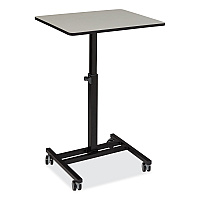 NPS Sit-Stand Student's Desk, 20.75" x 26" x 27.75" to 44.5", Gray Nebula (EDTC)