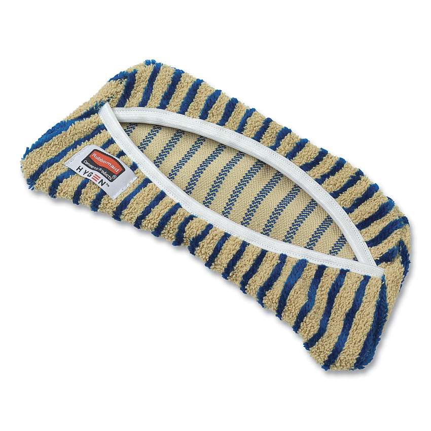 HYGEN Flexi Frame Scrubber Mop Covers, Microfiber, 8.3 x 8.3, Yellow, 12/Carton