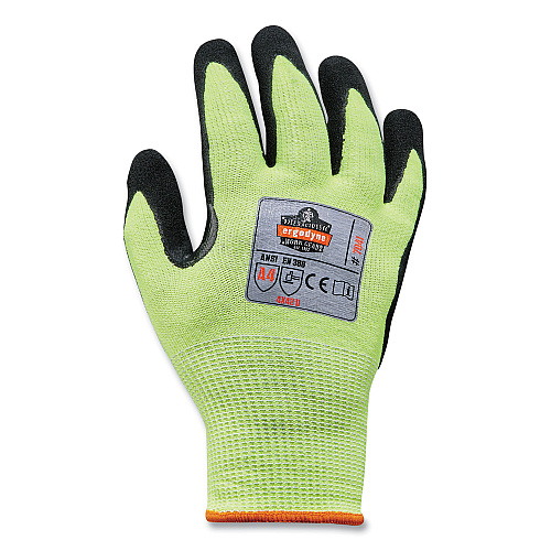 ergodyne ProFlex 7041-CASE ANSI A4 Nitrile Coated CR Gloves, Lime, X-Large, 144 Pairs/Carton (17825)