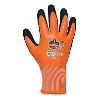 ergodyne ProFlex 7551-CASE ANSI A5 Coated Waterproof CR Gloves, Orange, Small, 144 Pairs/Carton (17992)