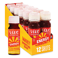 Vive Organic Energy+Focus, 2 oz Bottle, 12/Pack (34800003)