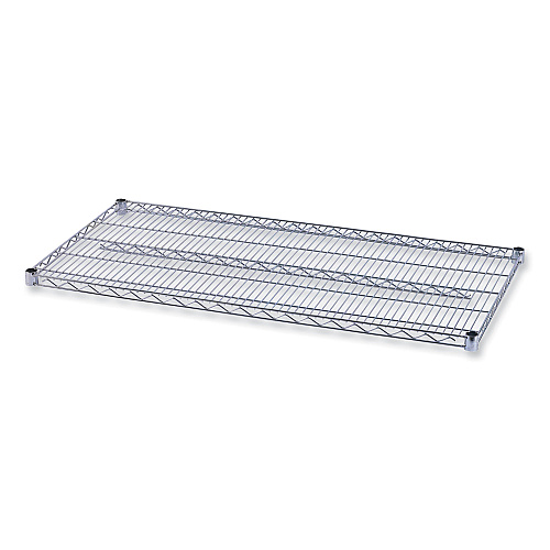 Alera Industrial Wire Shelving Extra Wire Shelves, 48w x 24d, Silver, 2 Shelves/Carton (ALESW584824SR)