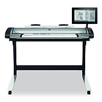 HP DesignJet SD Pro 2 44" Scanner, Scans Up to 44" Wide, 1200 dpi Optical Resolution, TAA Compliant (5EK01D)