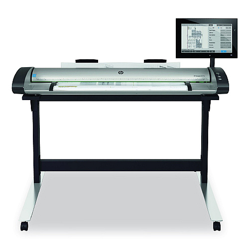 HP DesignJet SD Pro 2 44" Scanner, Scans Up to 44" Wide, 1200 dpi Optical Resolution, TAA Compliant (5EK01D)