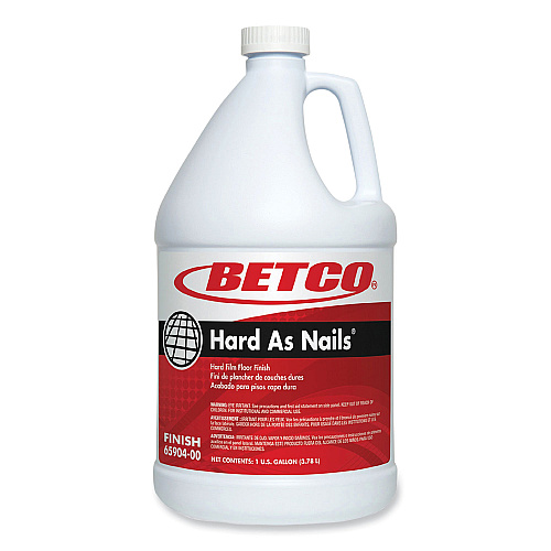 Betco Hard As Nails Floor Finish, 1 gal Bottle, 4/Carton (6590400)
