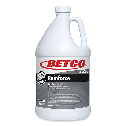 Betco Reinforce Floor Cleaner and Protectant, Lemon Scent, 1 gal Bottle, 4/Carton (16830400)