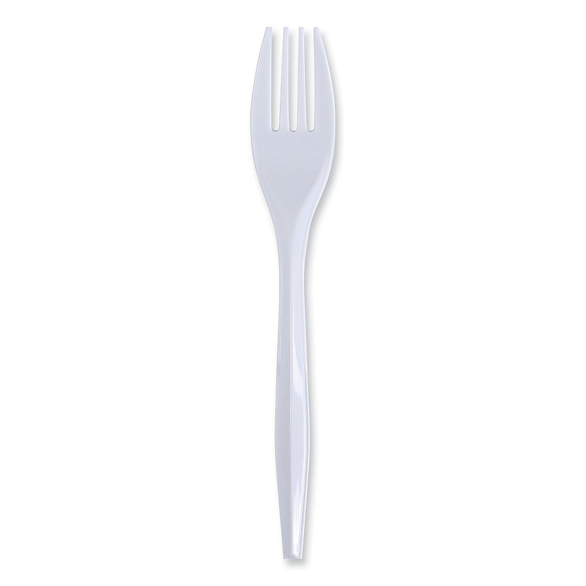 Boardwalk&reg; Wrapped Plastic Forks, White, 1000/Carton (BWKFORKIW)