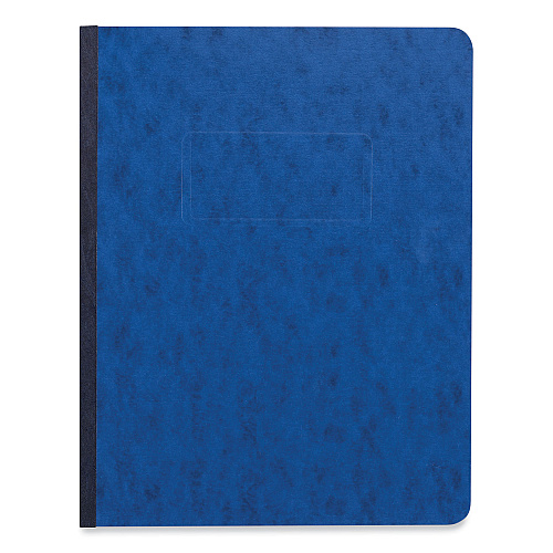 Universal Pressboard Report Cover, Two-Piece Prong Fastener, 3" Capacity, 8.5 x 11, Dark Blue/Dark Blue (UNV80573)