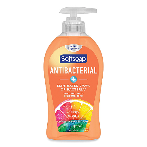 Softsoap Antibacterial Hand Soap, Crisp Clean Scent, 11.25 oz, 6/Carton (US03562ACT)