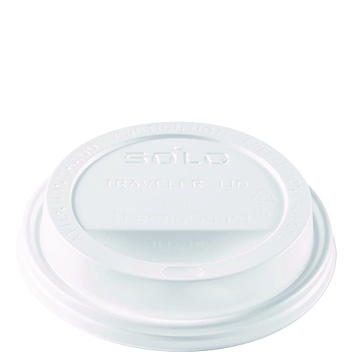 Solo Traveler Sip Through Lids for ThermoGuard Hot Cups, Fits 12, 16, 20, 24 oz, White, 1,200/Carton (TL1224TG)