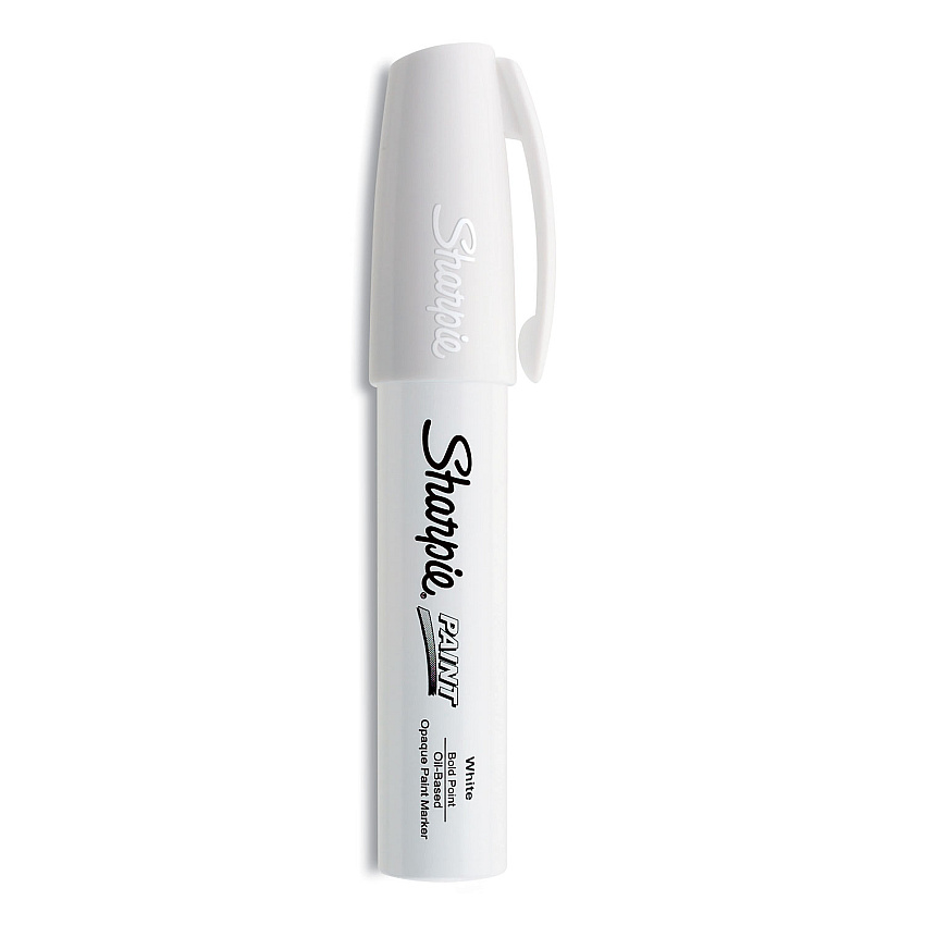 Sharpie Permanent Paint Marker, Extra-Broad Chisel Tip, White (35568)