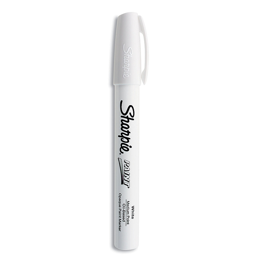 Sharpie Permanent Paint Marker, Medium Bullet Tip, White (35558)