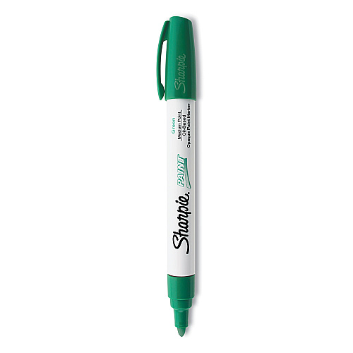 Sharpie Permanent Paint Marker, Medium Bullet Tip, Green (35552)