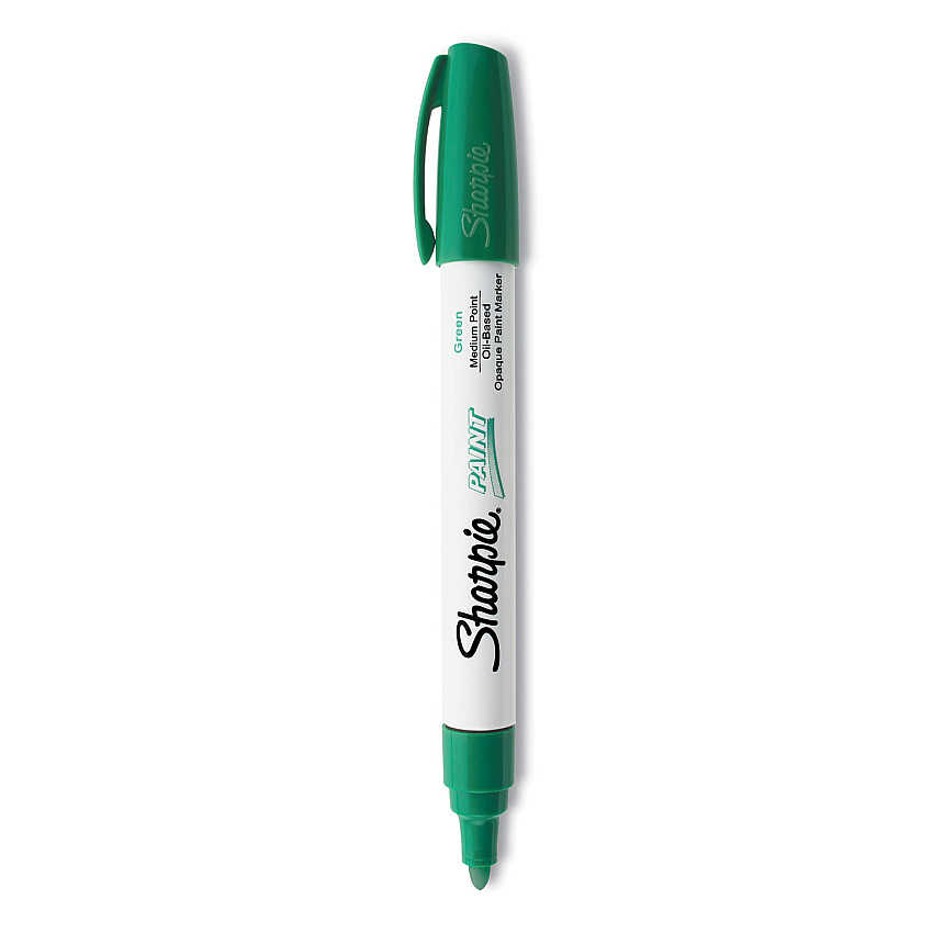 Sharpie Permanent Paint Marker, Medium Bullet Tip, Green (35552)