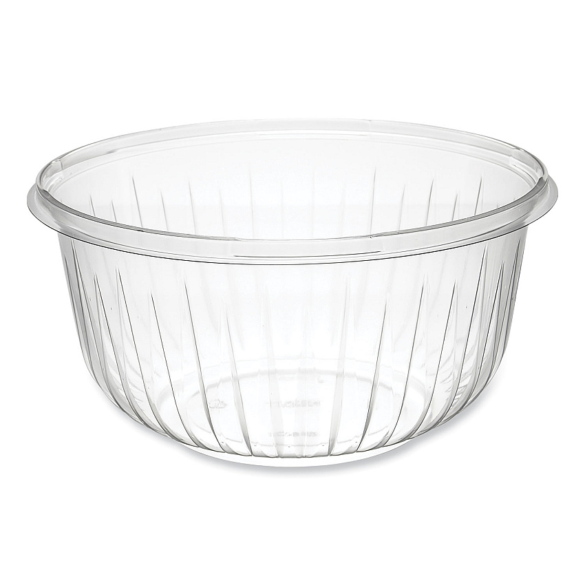 Presentabowls Clear Bowls, 48 Oz, Pet Plastic, 63/bag, 252/carton