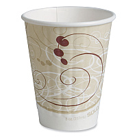 SOLO Symphony Duo-Shield Paper Hot Cup, 8 oz, White/Beige/Red, 50/Bag, 20 Bags/Carton (IC8SYM)